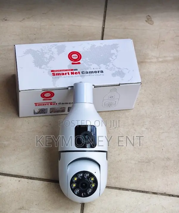 V380 Pro 2.0mp Wireless Bulb Camera With Motion Detection Alerts