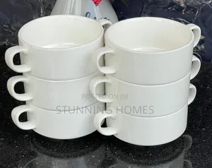6 Ceramic Soup Mugs