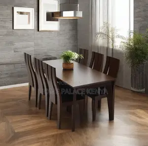 Dining Set: Mahogany Premium Wooden Dining Table Set With 6 Chairs