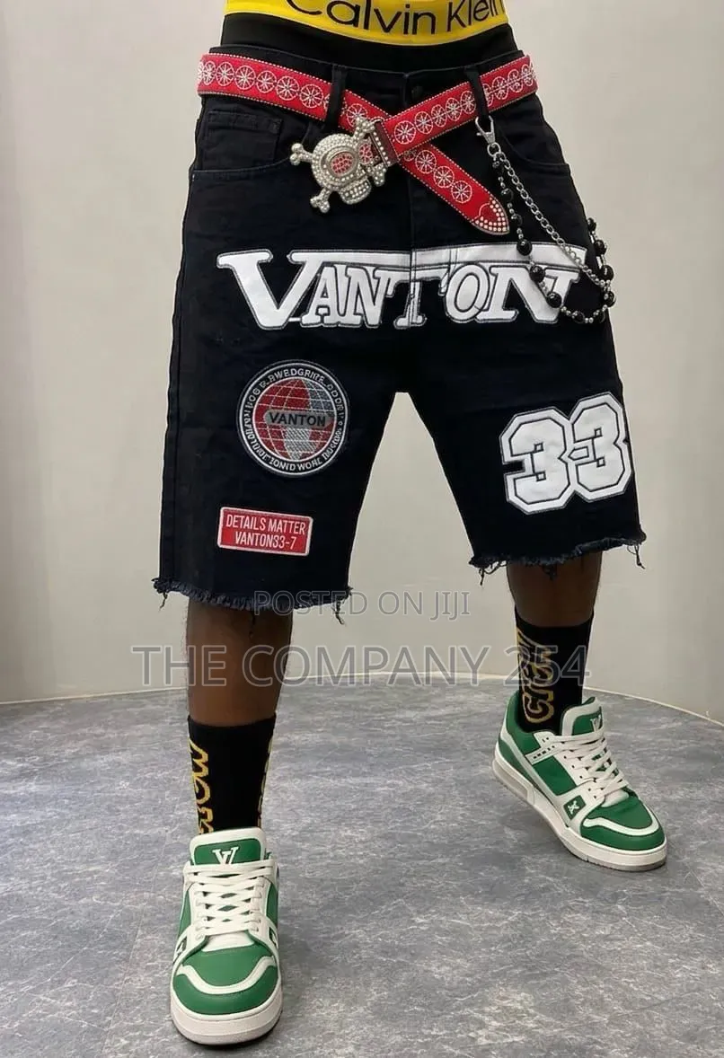 Quality Casual Denim Men Designer Baggy Shorts Jorts