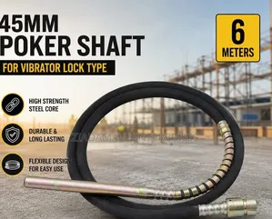 Poker Shaft 45mm for Vibrator Lock Type ,Concrete Vibrator Poker Shaft