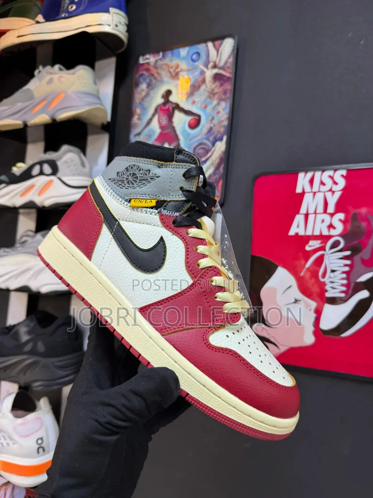 Union La X Air Jordan 1 High "Chicago Shadow" Sneakers