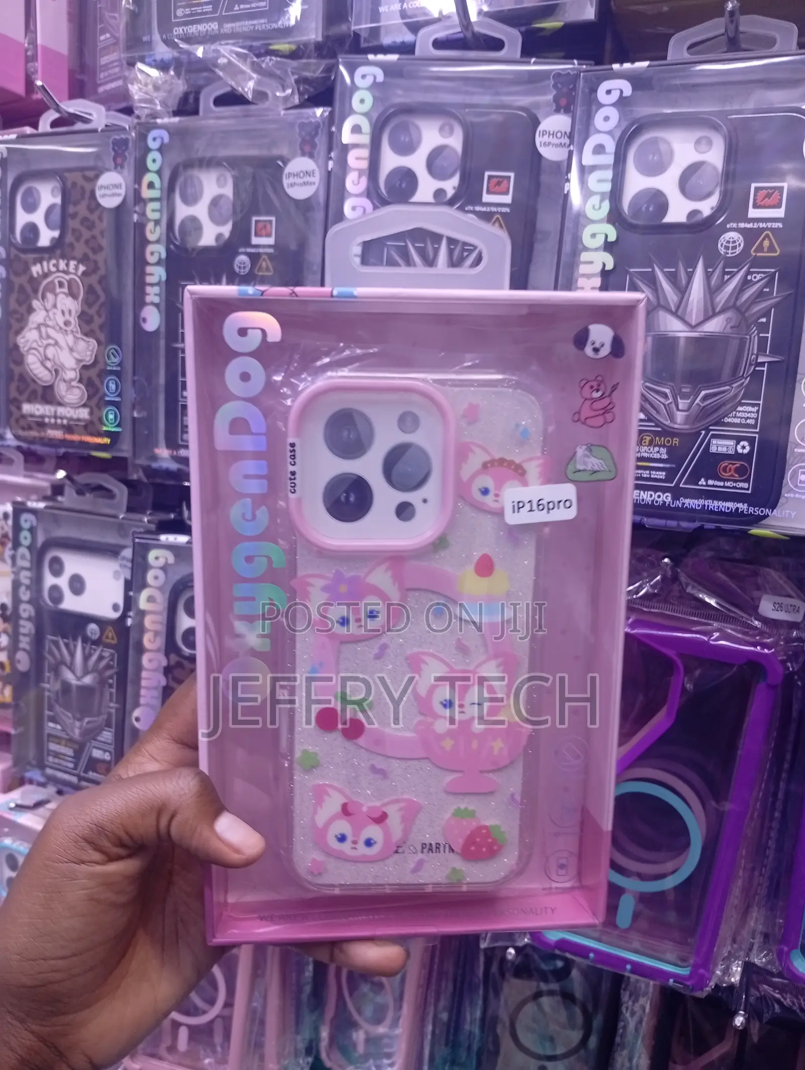 iPhone 16 Pro Features a Pink Disney Linabell Themed Cartoon Case