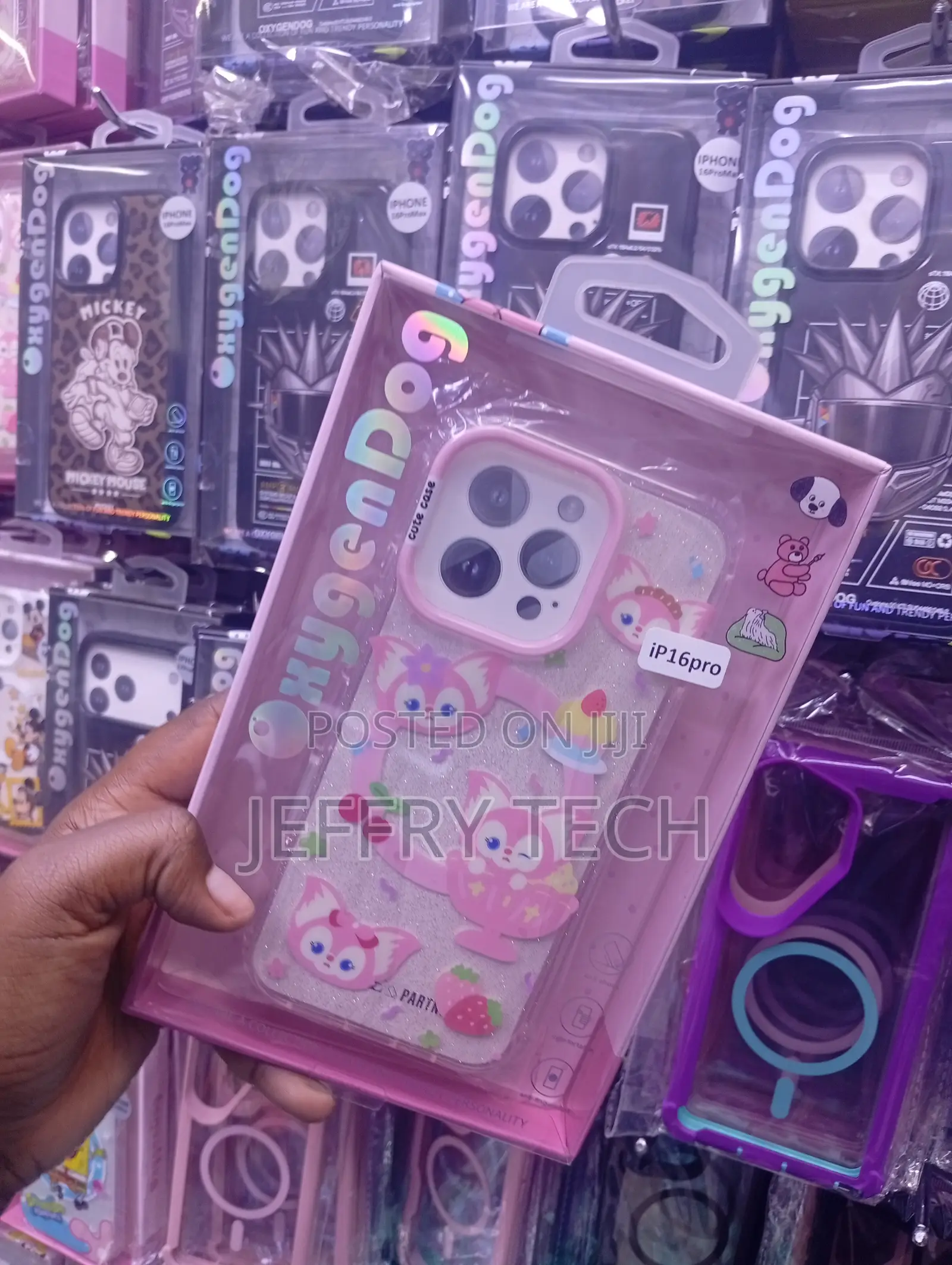 iPhone 16 Pro Features a Pink Disney Linabell Themed Cartoon Case
