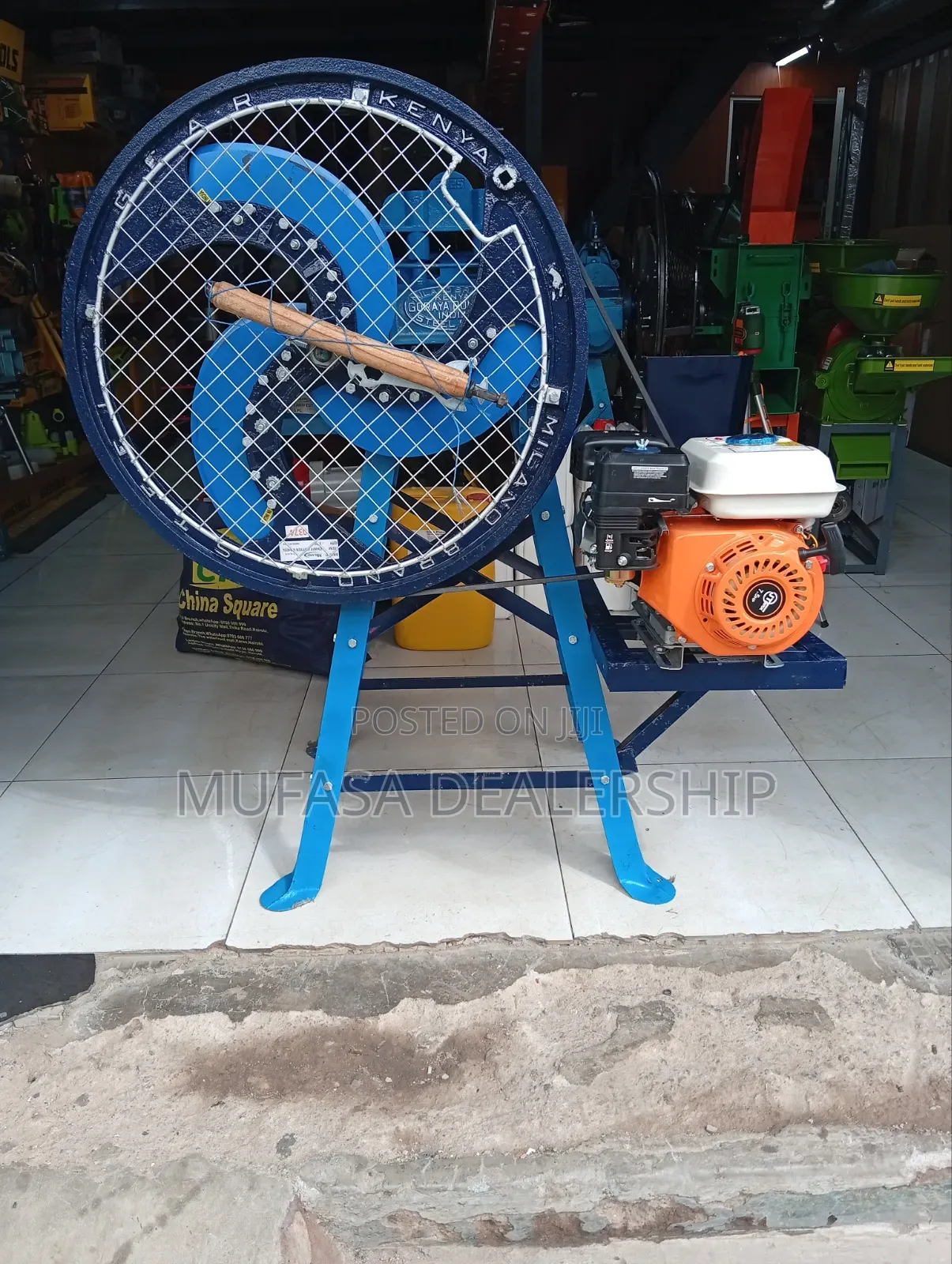 Engine-Driven 3 Blade Chaff Cutter Machine