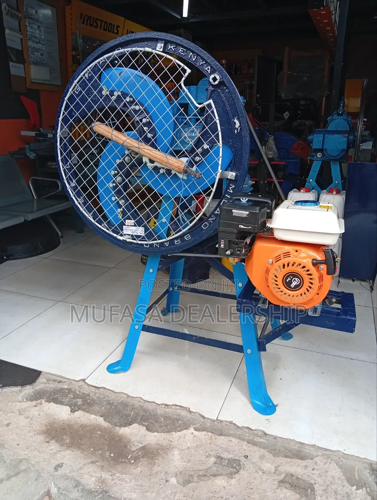 Engine-Driven 3 Blade Chaff Cutter Machine