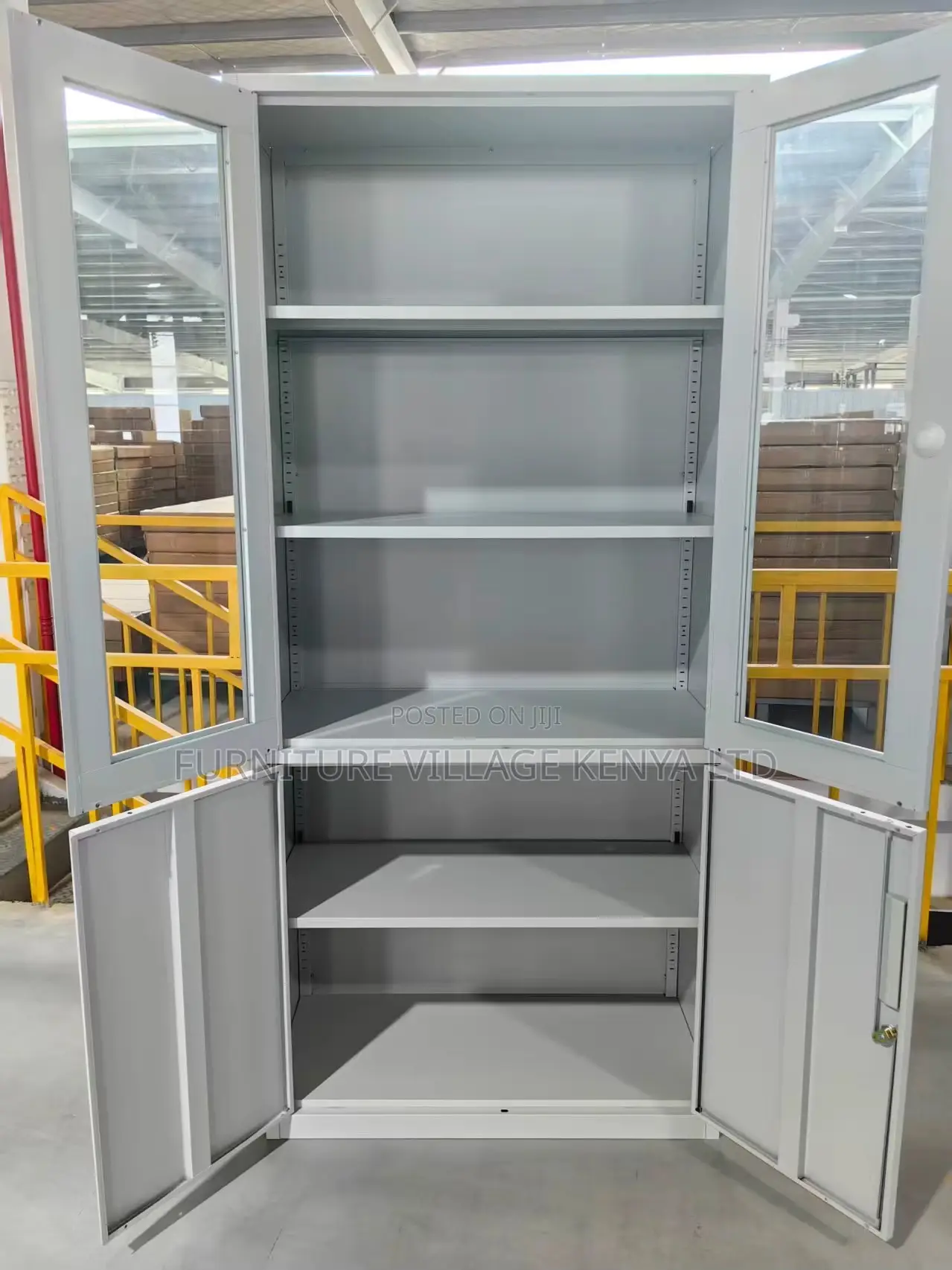 Half Glass Filling Office Cabinet