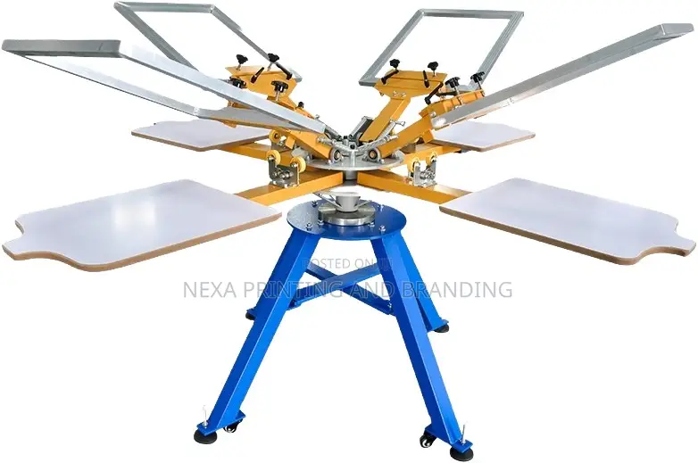 4 Colours 4 Stations Screen Printing Machine