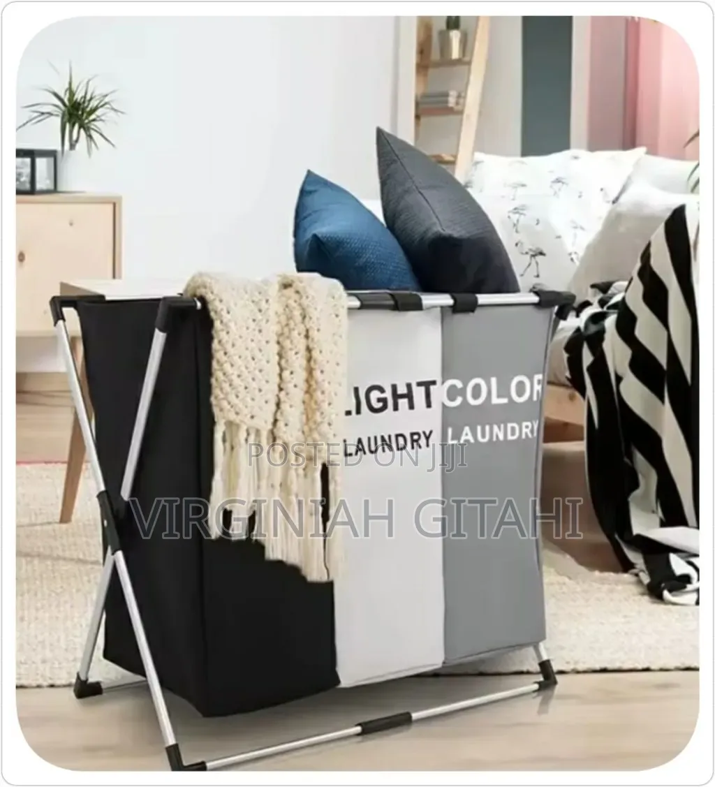 Foldable Laundry Basket With Aluminium Frame