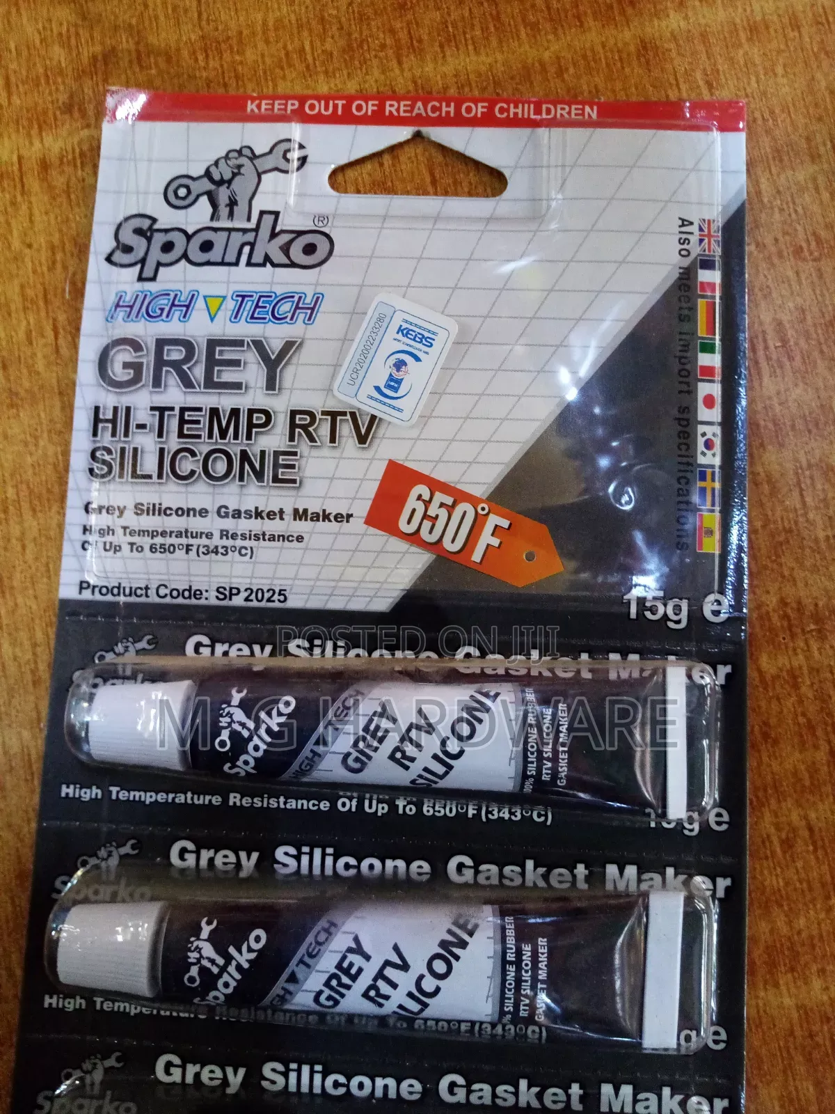 Grey Silicon 15g