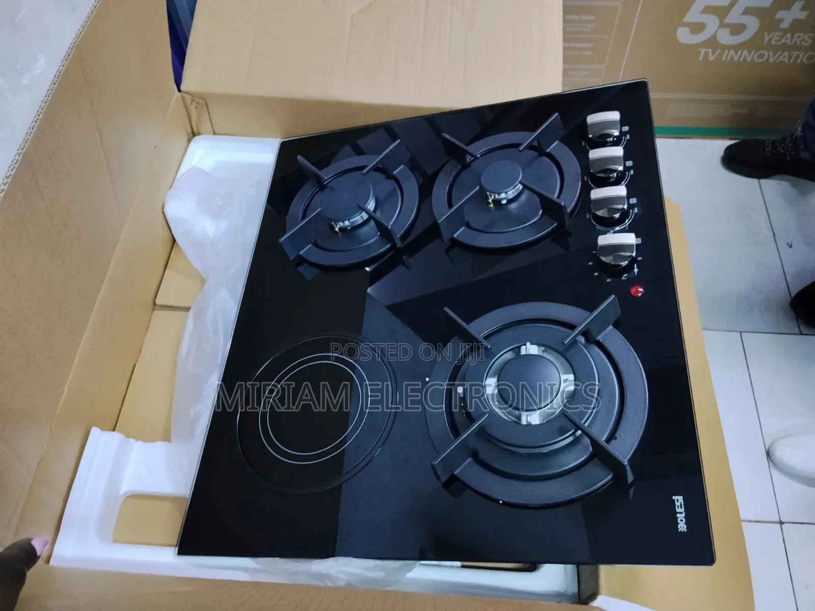 Bolesi 60cm 3gas and 1 Electric Induction Hob