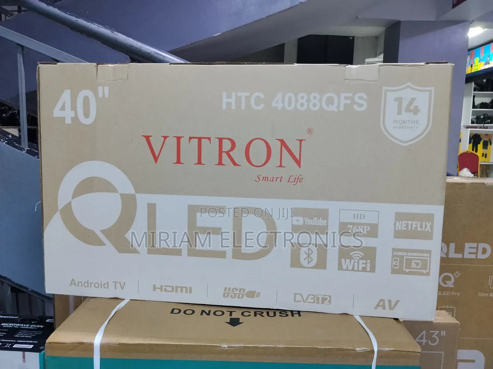 Vitron 40" Qled Smart Android Tv