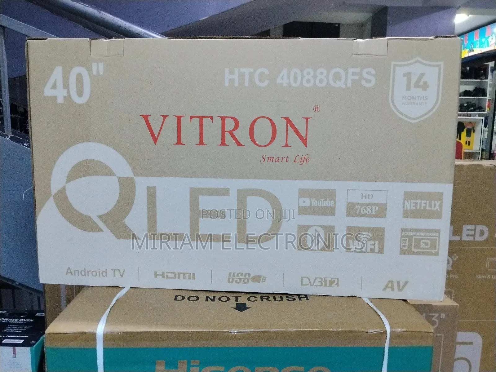 Vitron 40" Qled Smart Android Tv