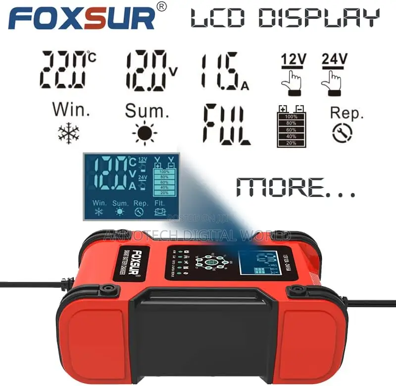 Foxsur Fbc122412d Smart Battery Charger