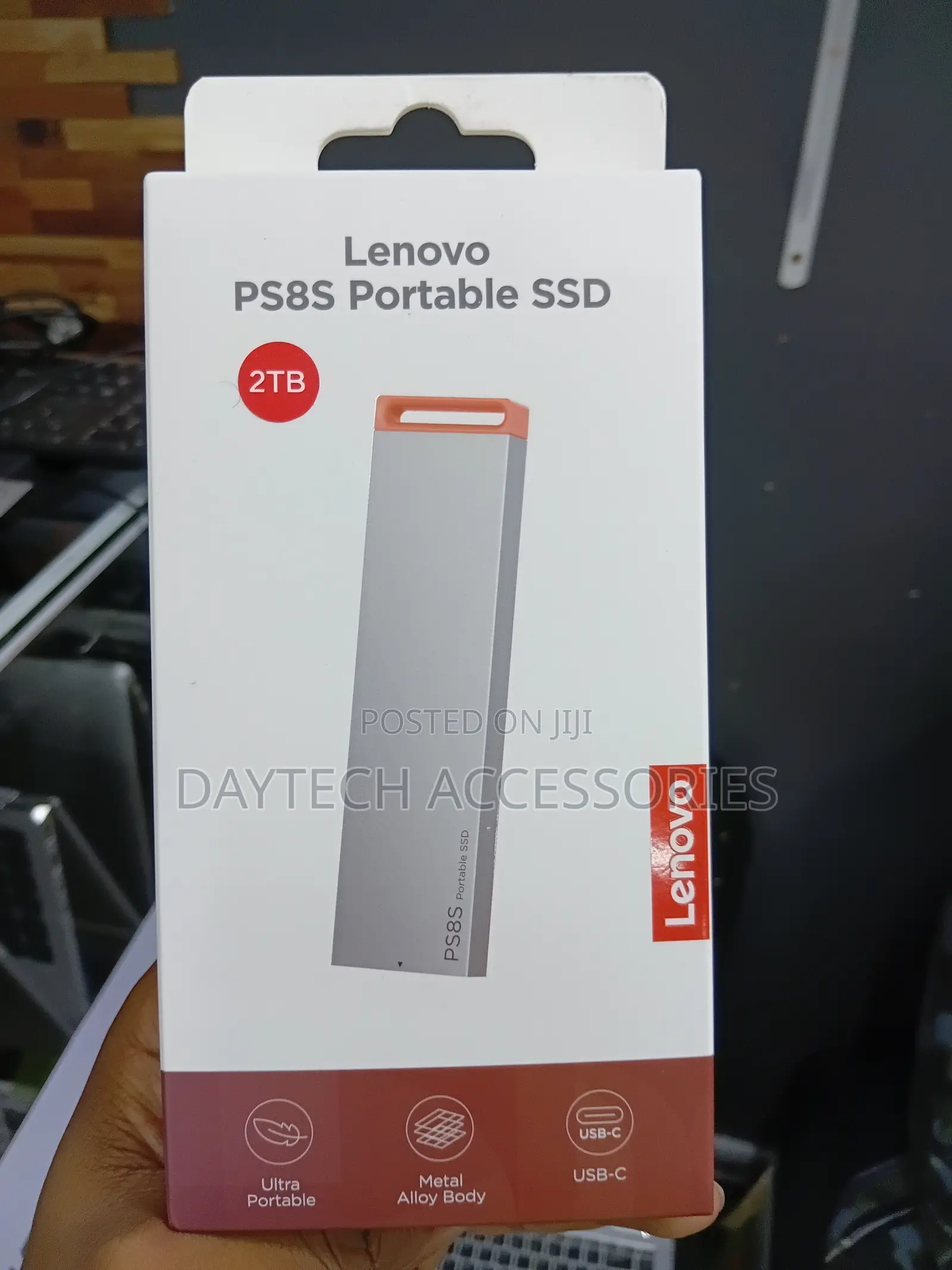 This Is a Lenovo Ps8s Portable SSD With 2tb of Storage Capacity.