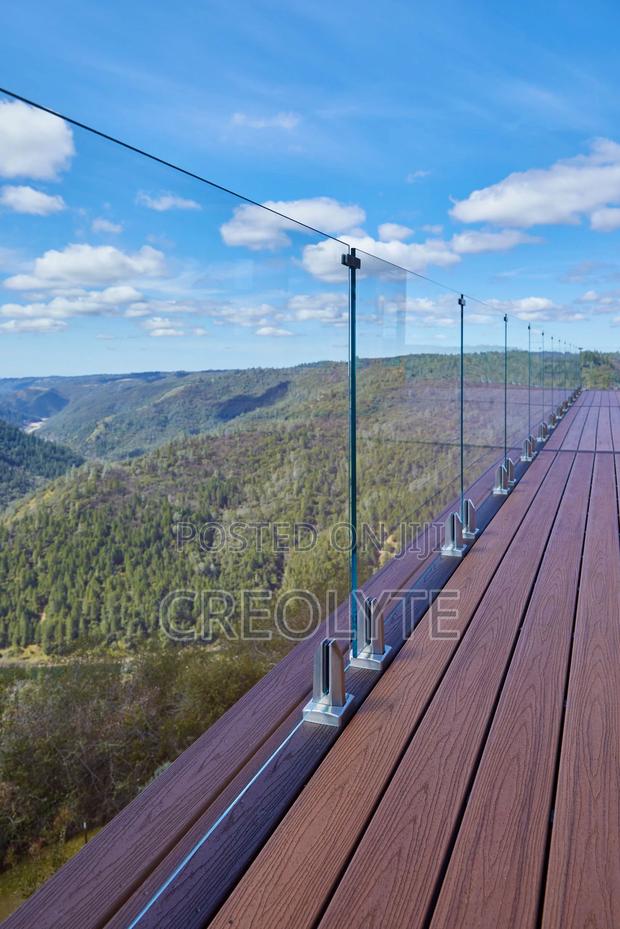 Frameless Glass Balustrade | S/Steel Clamp Spigots | Deck Balcony