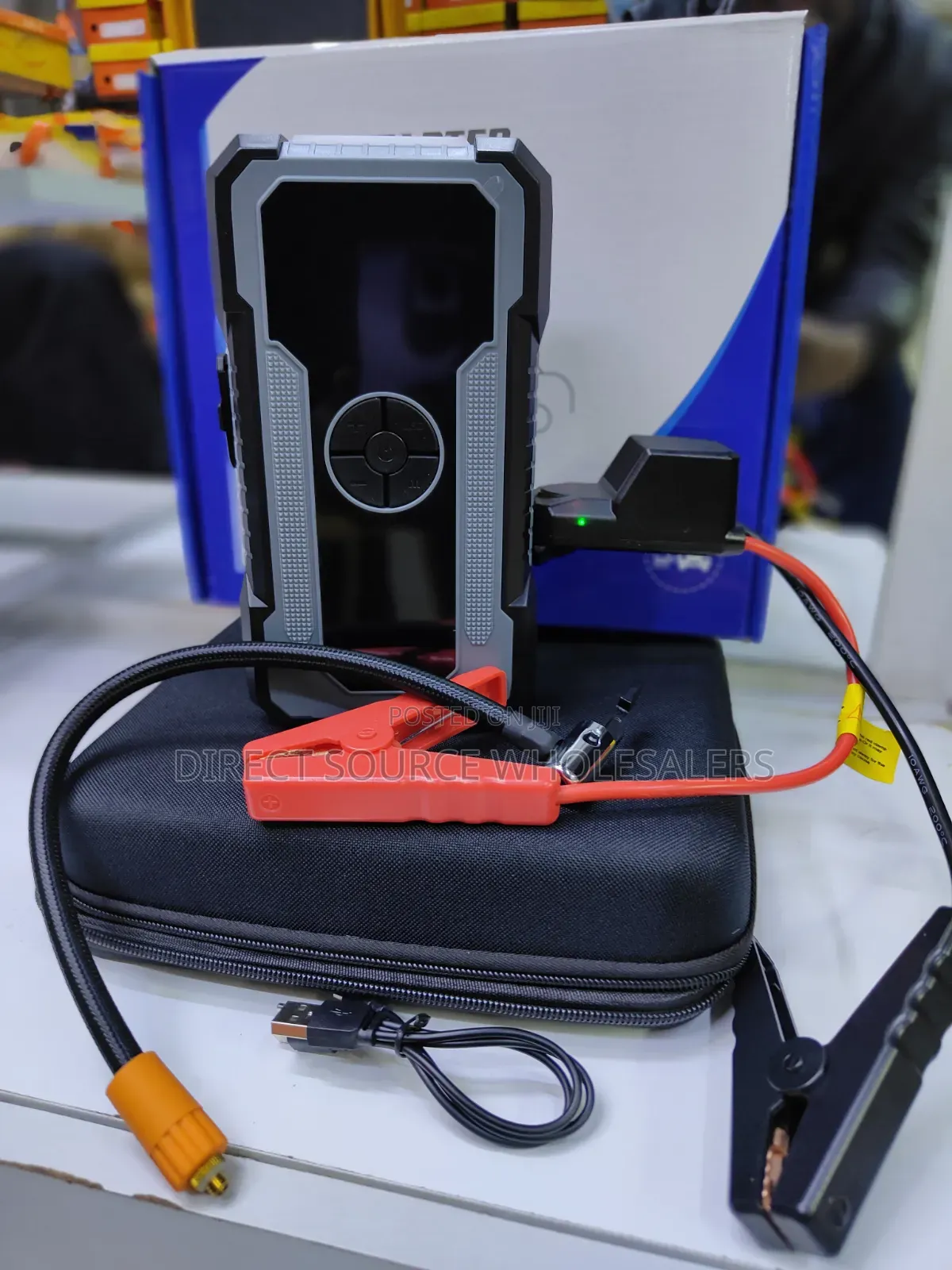 Premium 4-in-1 Car Jump Starter With Air Compressor, Digital Display