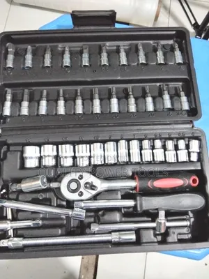 46-Pieces Comprehensive Solution Portable 1/4 Inch Drive Chrome **