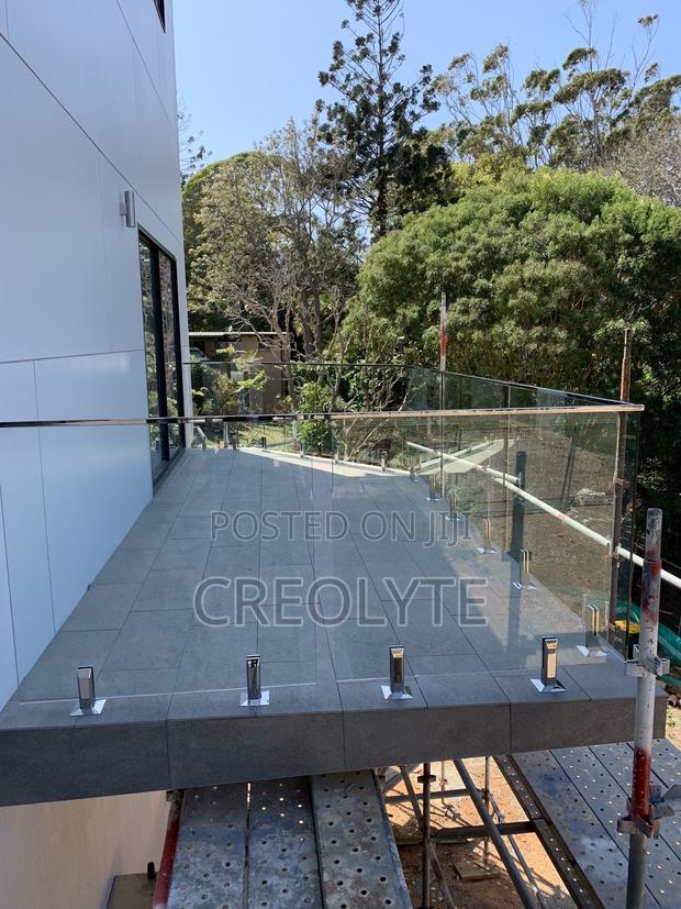 Frameless Glass Balustrade | S/Steel Clamp Spigots | Deck Balcony