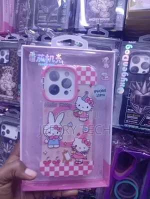 iPhone 15 Pro Hello Kitty and My Melody in a Playful, Cartoon Case