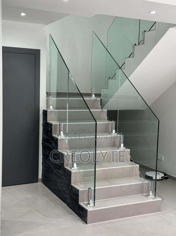 Frameless Glass Balustrade | S/Steel Clamp Spigots | Deck Balcony