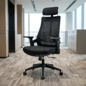 Office Chair : Modern Ergonomic Chair High-Back Fabric Seat