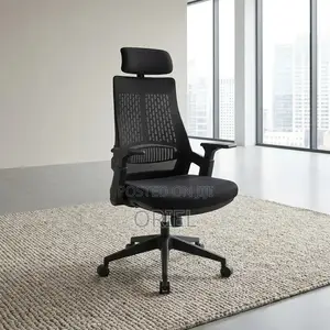 Office Chair : Modern Ergonomic Chair High-Back Fabric Seat