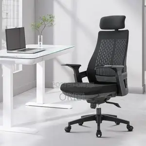 Office Chair : Modern Ergonomic Chair High-Back Fabric Seat