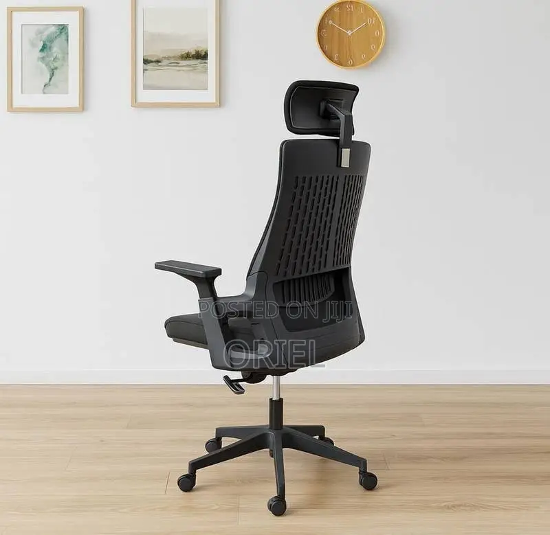 Office Chair : Modern Ergonomic Chair High-Back Fabric Seat