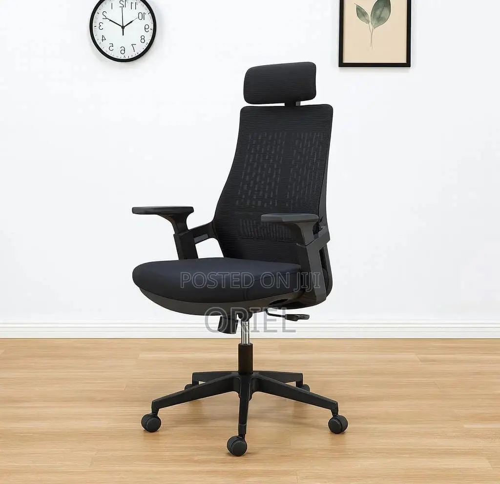 Office Chair : Modern Ergonomic Chair High-Back Fabric Seat