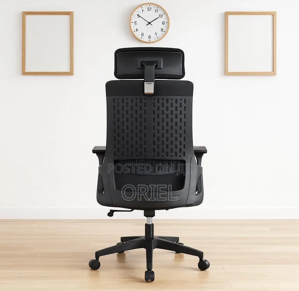 Office Chair : Modern Ergonomic Chair High-Back Fabric Seat