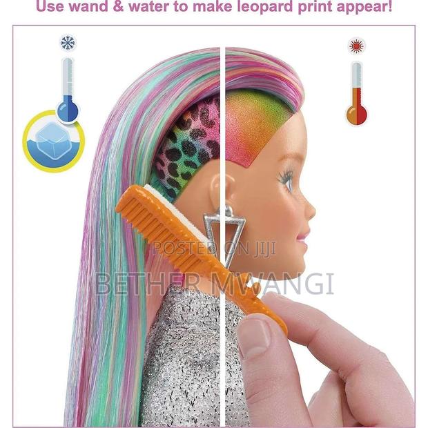 Barbie Leopard Rainbow Hair Feature Doll - thumbnail 3
