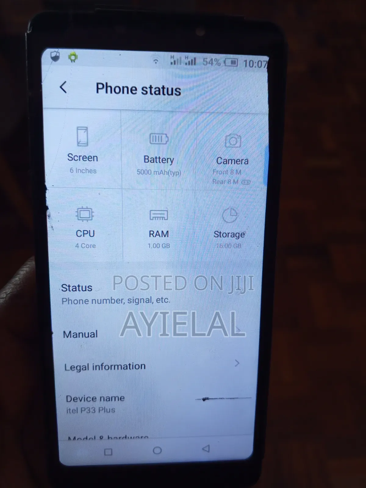 Itel P33 16 GB Gray