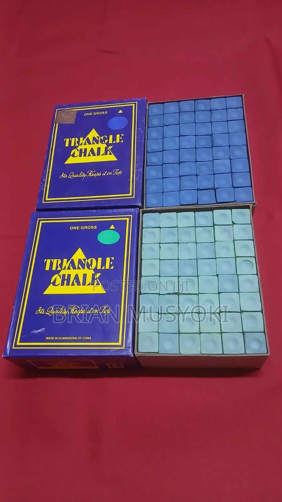 Triangle Chalk Blue and Green