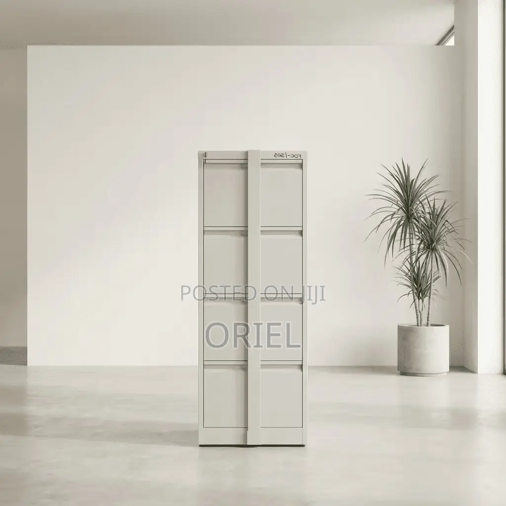 Office Cabinet : 4-Drawer Office Cabinet With Security Locking Bar