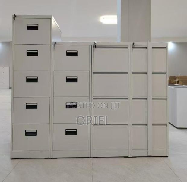Office Cabinet : 4-Drawer Office Cabinet With Security Locking Bar - thumbnail 4