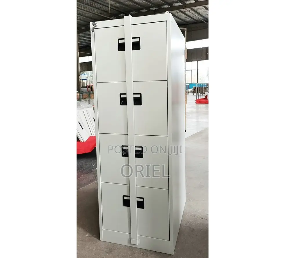 Office Cabinet : 4-Drawer Office Cabinet With Security Locking Bar