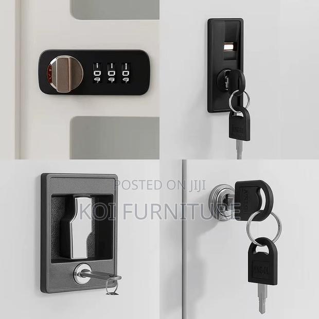 Office Cabinet; Steel Cabinet With Two Doors and Inside Safe - thumbnail 3