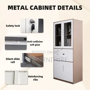 Office Cabinet; Steel Cabinet With Two Doors and Inside Safe