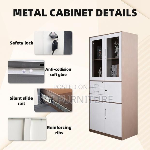 Office Cabinet; Steel Cabinet With Two Doors and Inside Safe - thumbnail 4