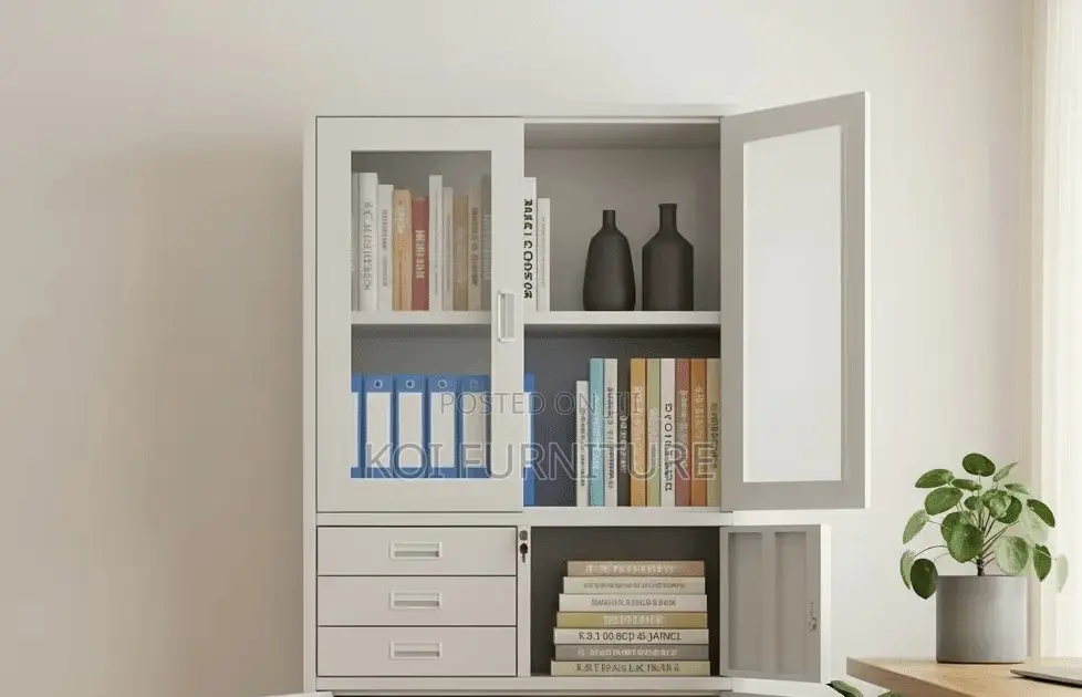 Office Cabinet; Steel Cabinet With Two Doors and Inside Safe