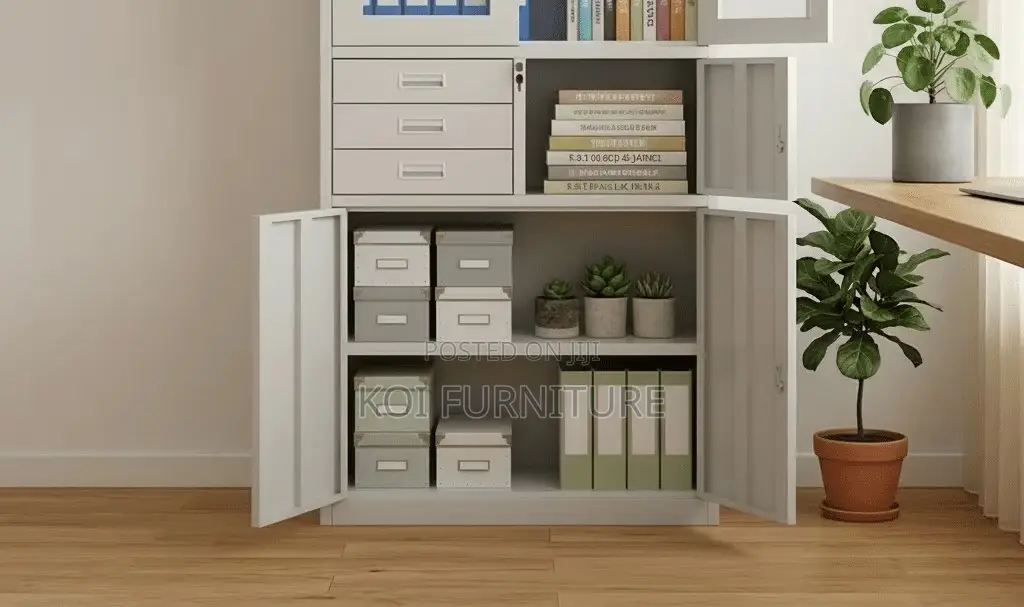 Office Cabinet; Steel Cabinet With Two Doors and Inside Safe