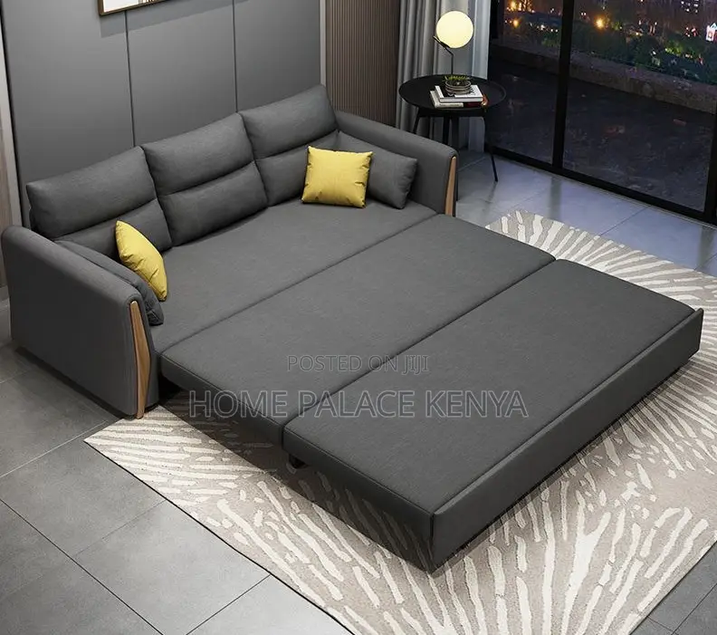 Sofa Bed: Expandable Fabric Upholstered Sofa Bed Armchair