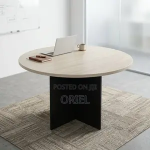 Office Boardroom Table : 1.2m Round Meeting Table
