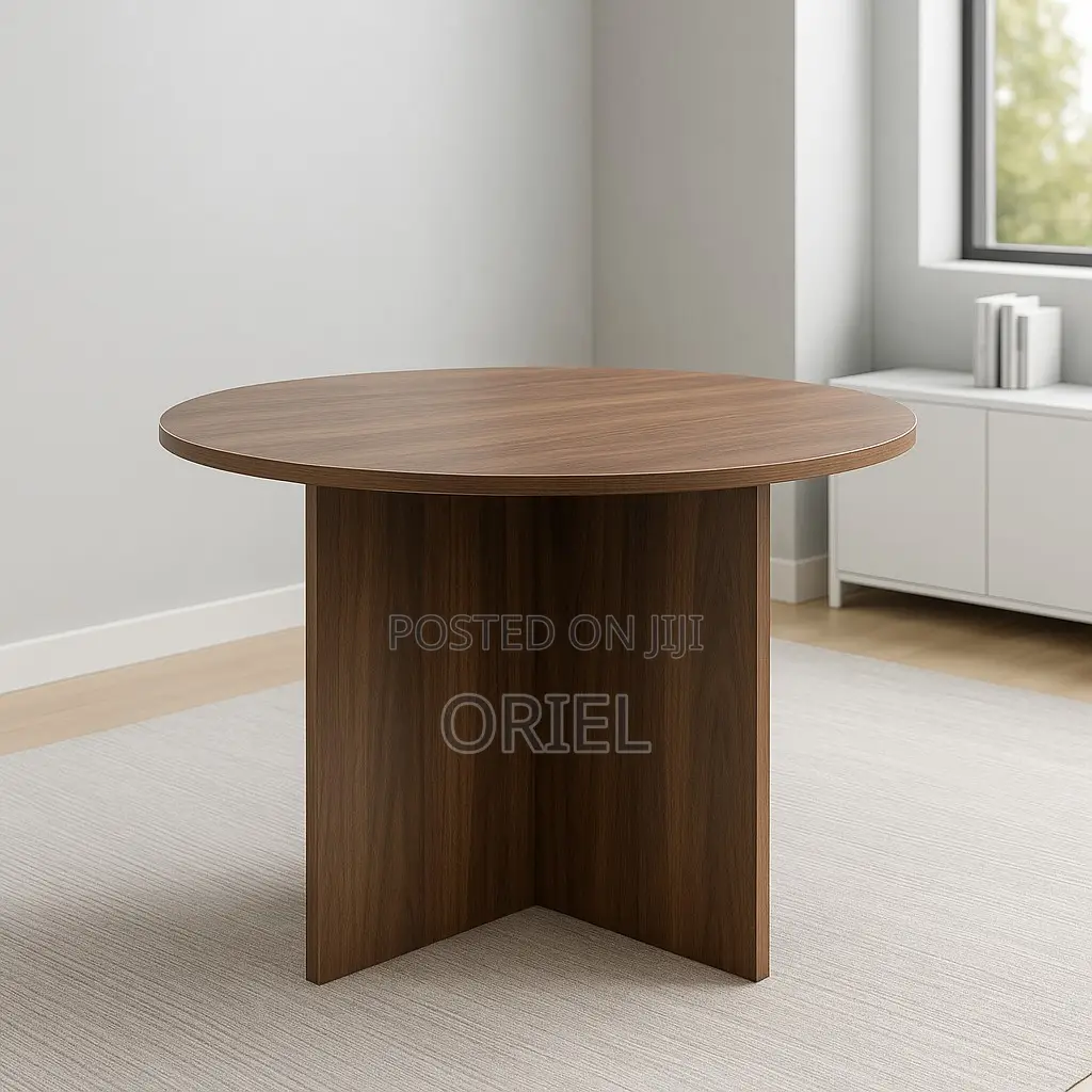 Office Boardroom Table : 1.2m Round Meeting Table