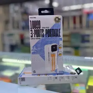 TPB-P103 2 Built-in Cables, 3 Ports Tecno Fast Charge Power Bank