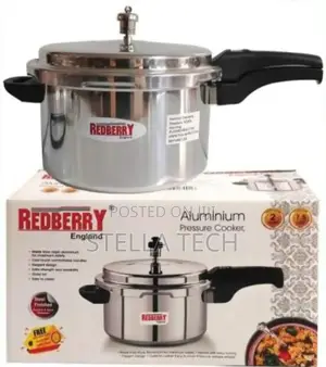5ltrs Redberry Premium Range Aluminium Pressure Cooker