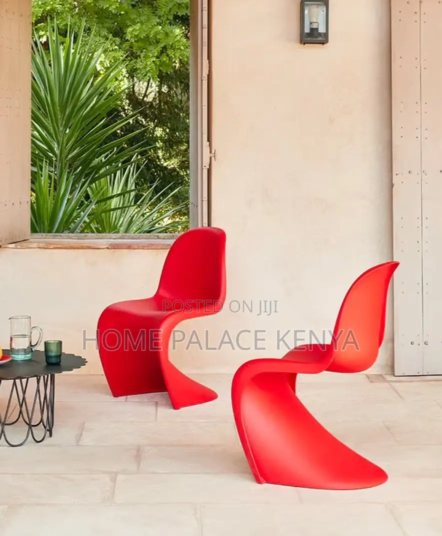 Panton Chair: Multipurpose Stackable Plastic Stool for Home or Office