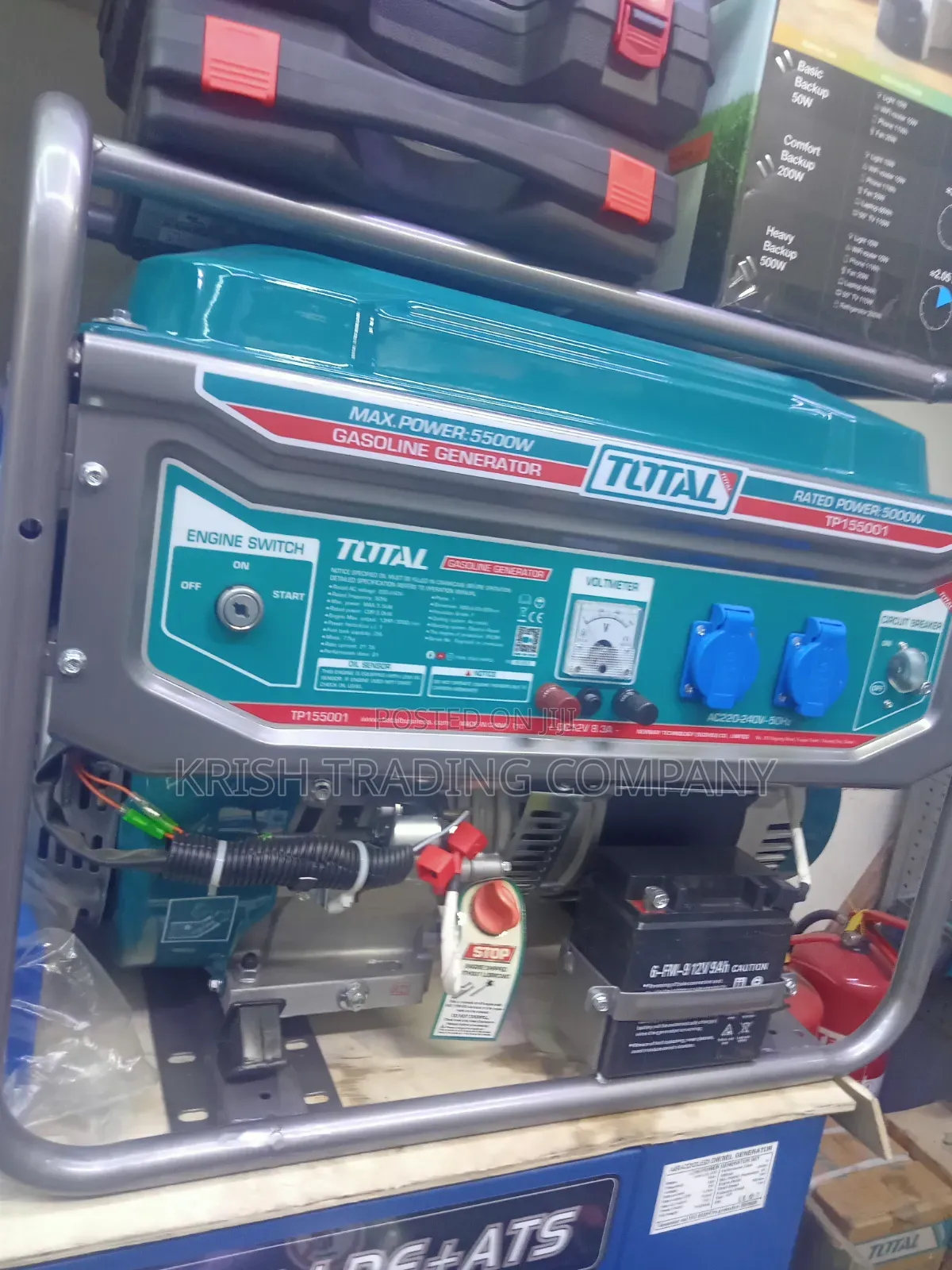 Total Gasoline Generator Tp155001 – 5500w Max Power
