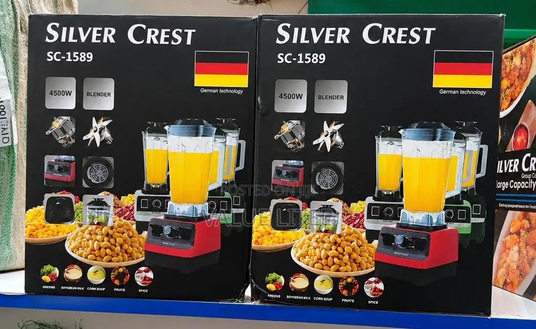 Silver Crest Commercial Heavy Duty Blender 2 in 1 Blender